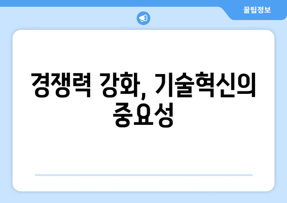 글로벌 시장에서의 기업 경쟁력 강화 방안과 정책적 대응